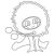 Media stencil - Small Flowers