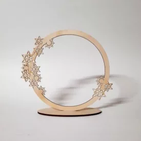 Álló karika hópelyhekkel - 30cm