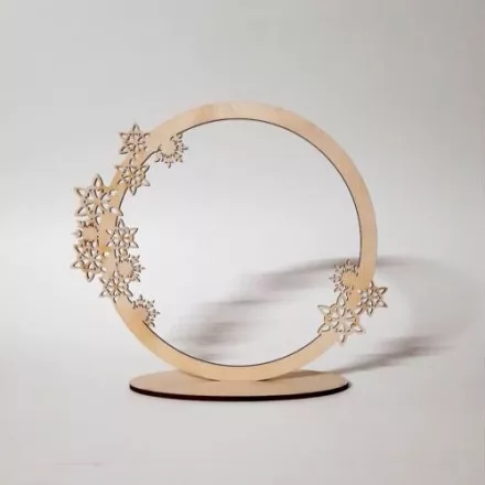 Álló karika hópelyhekkel - 30cm