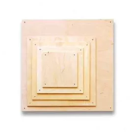 Fa lapok - négyzet - 32x32cm