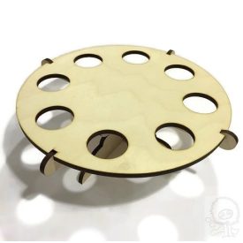 Fa kerek tojástartó