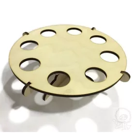 Fa kerek tojástartó