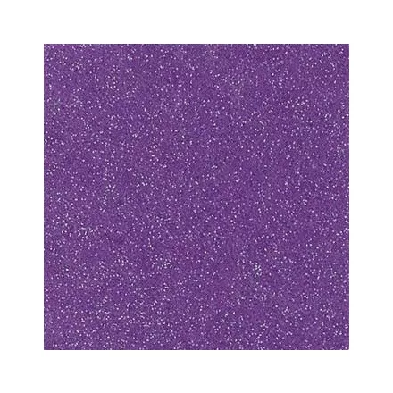 Csillogó, glitteres filc anyag - lila 40x30cm
