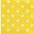 Pöttyös puha filc anyag sárga - fehér 40x30cm
