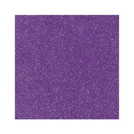 Csillogó, glitteres filc anyag - lila 40x30cm