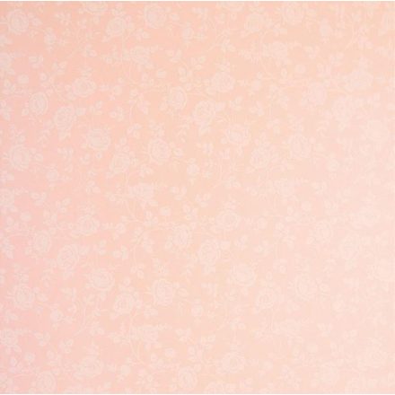 Dekorgumi rózsás - rózsaszín-fehér - 60x40cm