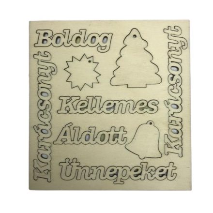 Natúr fa - Karácsonyi üdvözlő feliratok
