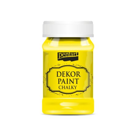 Pentart Dekor Paint Chalky - Citromsárga - 100ml