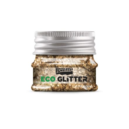 Pentart ECO glitter - rózsaarany konfetti