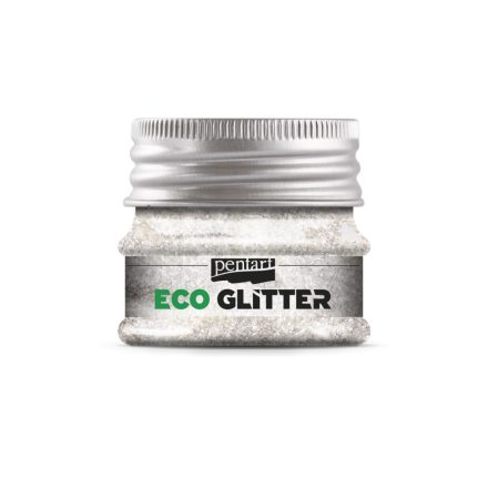 Pentart ECO glitter - ezüst extra finom