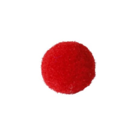 Zsenilia pompon 1cm - piros - 100db