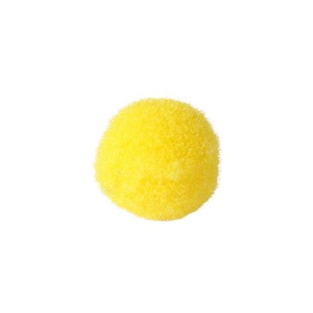 Zsenilia pompon - 1cm - mustársárga - 100db