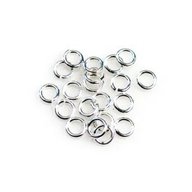 Szerelőkarika - 20db - ezüst színű Szerelőkarika - 20db - ezüst színű