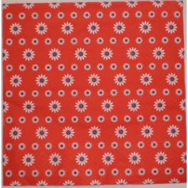 Szalvéta - Piros Kék Fehér Virág