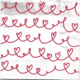 Szalvéta - Szív sorminta Szalvéta - Szív sorminta