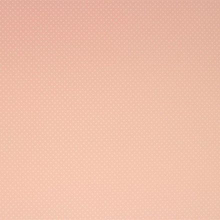 Dekorgumi pöttyös - pasztel rózsaszín - fehér - 60x40cm