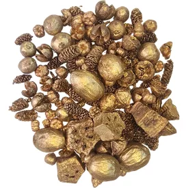 Arany színű dekoratív termés csomag