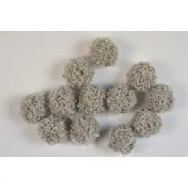 Pompom - bolyhos - szürke - 25mm