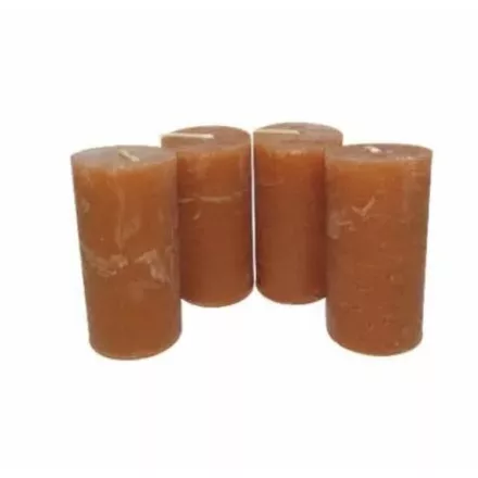 Rusztikus adventi gyertya - okker