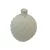 Díszgömb gyertya - fehér - 1db