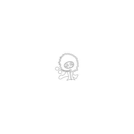 Művirág - mini fehér boglárka fej - 10 fej
