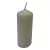 Bársony henger díszgyertya - szürke - 1db