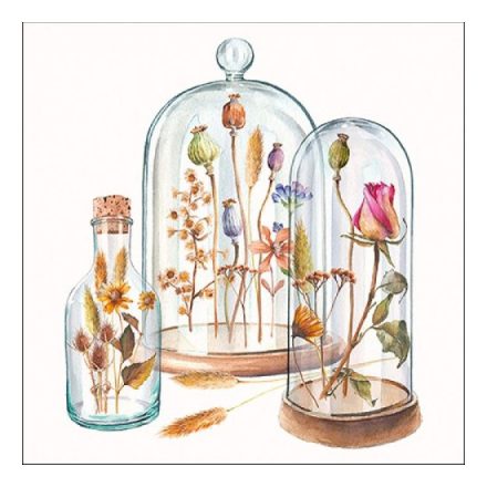 Virágos szalvéta  - Potpourri bell Jars