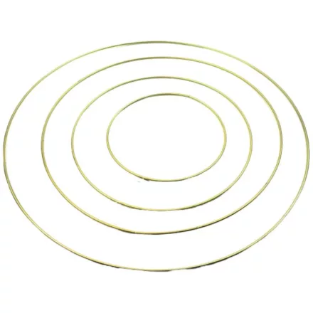 Fém karika - arany 30cm