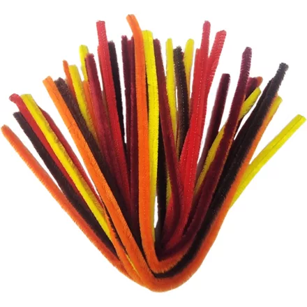 Zsenília drót őszi színek 25db/csomag